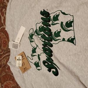 VS PINK Michigan state Spartans crop sweatshirt